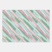 Pastel Kerstcadeauverpakkings set Inpakpapier Vel (Voorkant 3)