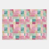 Pastel Kerstcadeauverpakkings set Inpakpapier Vel (Voorkant 2)