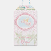 Pastel Kerstengel Cadeaulabel (Voorkant)