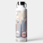 PASTEL KERSTFEest Cadeaubon EN BALLEN Waterfles (Voorkant)