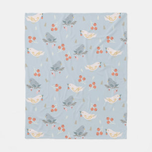 Pastel kerstgevels naadloos patroon fleece deken