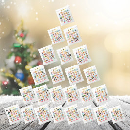 Pastel Kerstmis Countdown Advent Kalender 24 Gift Bedankzakje