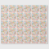 Pastel Kerstmis Countdown Advent Kalender 24 Gift Cadeaupapier (Vlak)