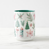 Pastel Kerstmis Mok (Midden)