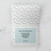 Pastel Kerstmis pickleball Santa Feestdagen Kaart (Binnen)