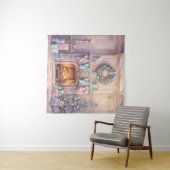 Pastel Kerstmis Tapestry Wandkleed (In Situ (horizontaal))