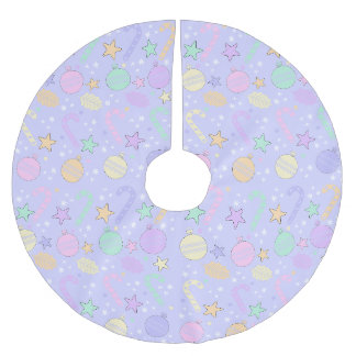 Pastel Kerstpatroon Kerstboom Rok