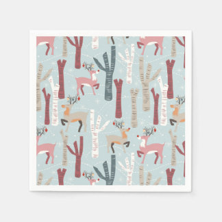 pastel kerstservetten servet