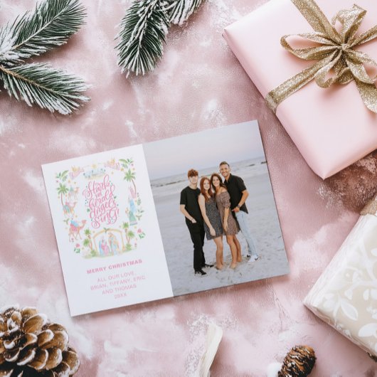 Pastel Kerststal | Hark the Harold Angels zingen