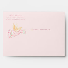 Pastel Kerststal Kerstmis Envelop