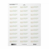 Pastel Kerststal Kerstmis Etiket (Full Sheet)