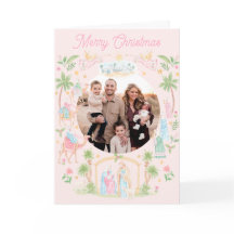 Pastel Kerststal Opgevouwen Foto