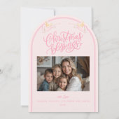 Pastel Kerststal Opgevouwen Kerstkaart Kaart (Achterkant)