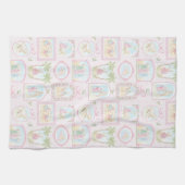 Pastel kerststallen kerst theedoek (Horizontaal)