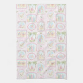 Pastel kerststallen kerst theedoek (Verticaal)