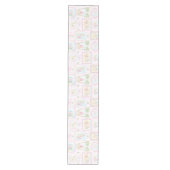 Pastel kerststallen medium tafelloper (Voorkant)