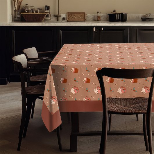 Pastel Kersttafelkleed Groovy 70s Cadeaubon Tafelkleed