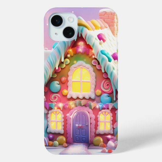  PASTEL KERSTVAKANTIE GINGERBREAD HUIS Case-Mate iPhone CASE (Achterkant)