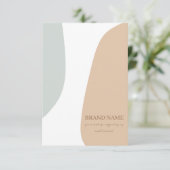 Pastel Ketting juwelenkaart Bedankkaart (Staand voorkant)