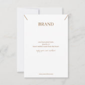 Pastel Ketting juwelenkaart Bedankkaart (Achterkant)