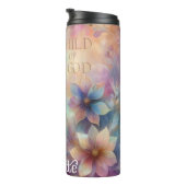 Pastel Kind: Bloemen Goddelijke Sereniteit Thermosbeker (Geroteerd rechts)