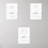 Pastel Kinder bijbel vers set van 3 afdrukken (Voorkant)