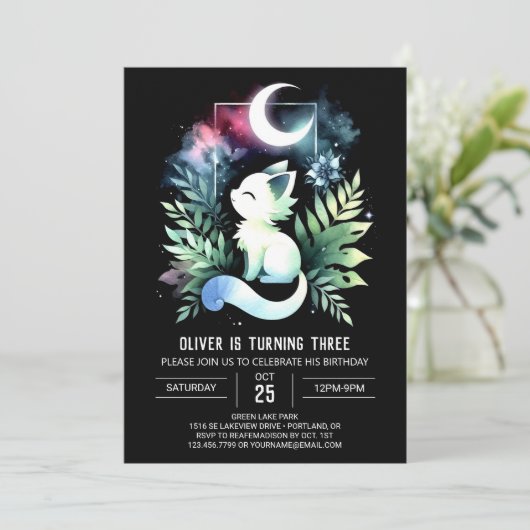 Pastel Kinder kattenverjaardag Kaart (Staand voorkant)