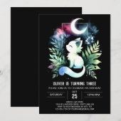 Pastel Kinder kattenverjaardag Kaart (Voorkant / Achterkant)