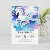 Pastel Kinder Paard Verjaardag Kaart (Staand voorkant)