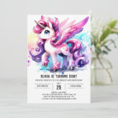 Pastel Kinderen Paard Verjaardag Kaart (Staand voorkant)
