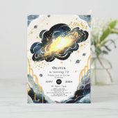 Pastel Kinderen Ruimte Verjaardag Kaart (Staand voorkant)