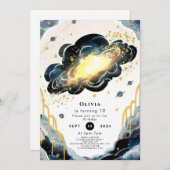 Pastel Kinderen Ruimte Verjaardag Kaart (Voorkant / Achterkant)