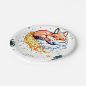 Pastel Kindervos Verjaardag Papieren Bordje (Gekanteld)