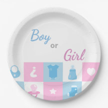 Pastel Kleine Iconen Babyfeestjes & Geslacht Revel