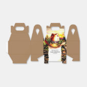 Pastel Kleine Westerne Cowboy Baby shower Bedankdoosjes (Uitgevouwen)