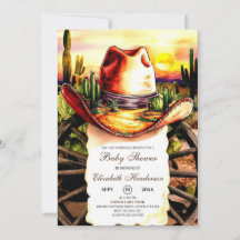 Pastel Kleine Westerne Cowboy Baby shower