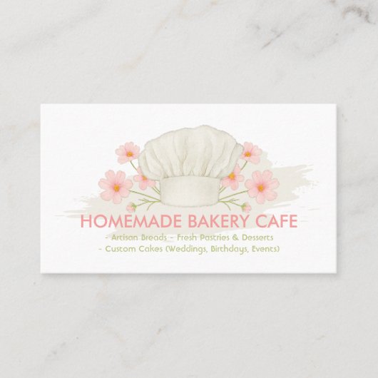Pastel Kleur Bakkerij Patry Chef Visitekaartje (Voorkant)
