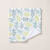 Pastel kleur bladeren bad handdoek (Wasdoekje)