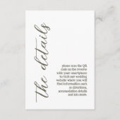 Pastel kleur Bloemen bruiloft Informatiekaartje (Voorkant)