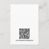 Pastel kleur Bloemen bruiloft Informatiekaartje (Achterkant)