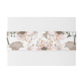 Pastel kleur Bloemen bruiloft Uitnodigingen Wikkel (Achterkant Voorbeeld)