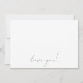 Pastel Kleur Bloemen Huwelijk Bridesmade Kaart (Achterkant)