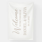 Pastel Kleur Bloemen Trouwstoel Grafieken Spandoek (Verticaal)