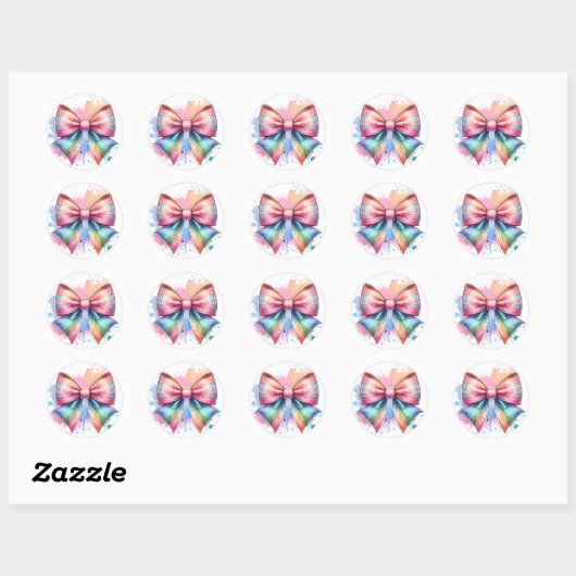 Pastel kleur boog stickers (Vel)