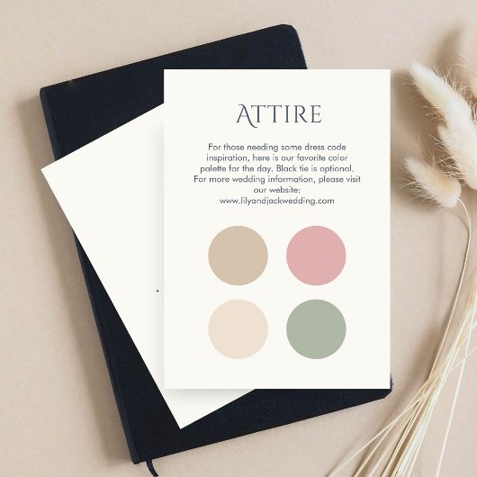 Pastel Kleur Dot Bruiloft Kleding Jurk Code Informatiekaartje