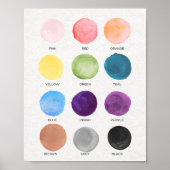 Pastel Kleur Educatieve Preschool Classroom Poster (Voorkant)