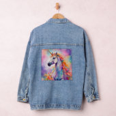 Pastel Kleur Eenhoorn Denim Jacket (Hangar)