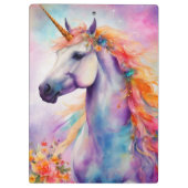 Pastel Kleur Eenhoorn Klembord (Achterkant)