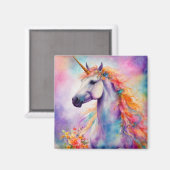 Pastel Kleur Eenhoorn Magneet (Voorkant / Achterkant)