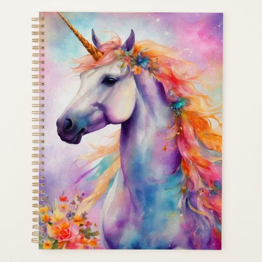 Pastel Kleur Eenhoorn Planner (Voorkant)